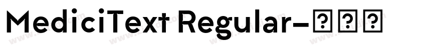 MediciText Regular字体转换